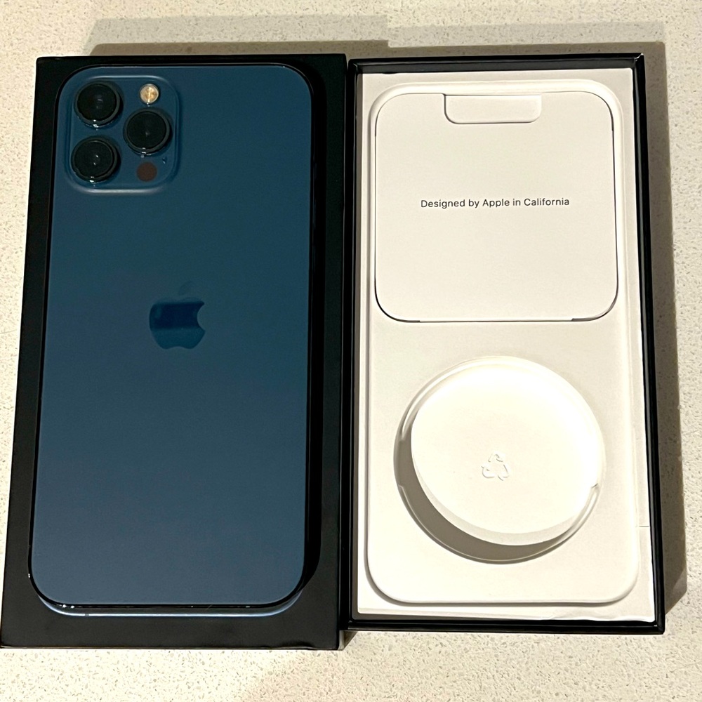 iPhone 12 Pro Max 128GB - Pacific Blue w/ Original Box